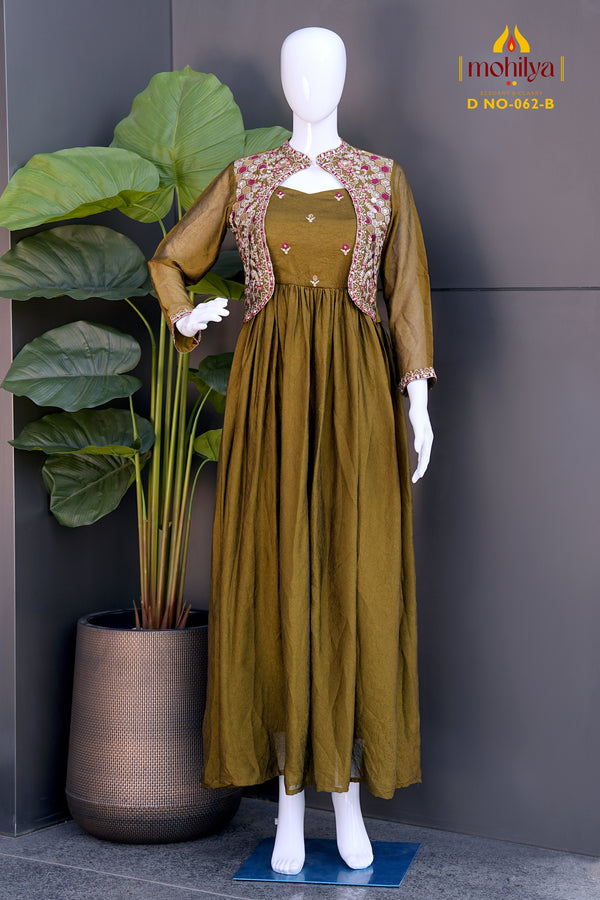 Elegant Jacket-Style Fusion Dress