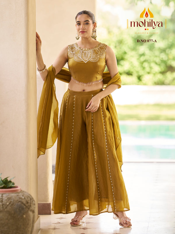 Indo-Western Designer Palazzo Set 🤍