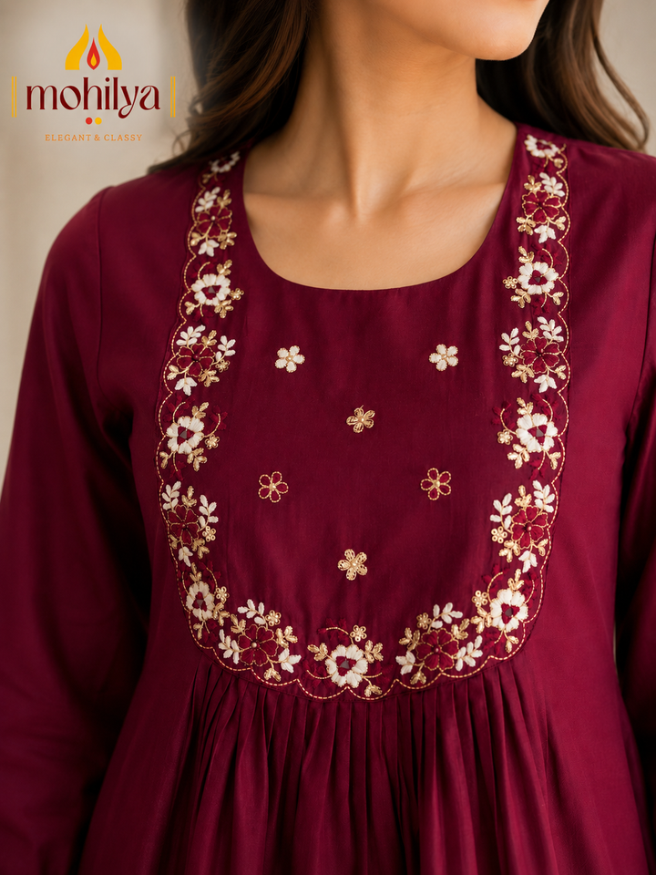 Mohilya Premium  Tunic & Trousers Co Ord Set for Women+2