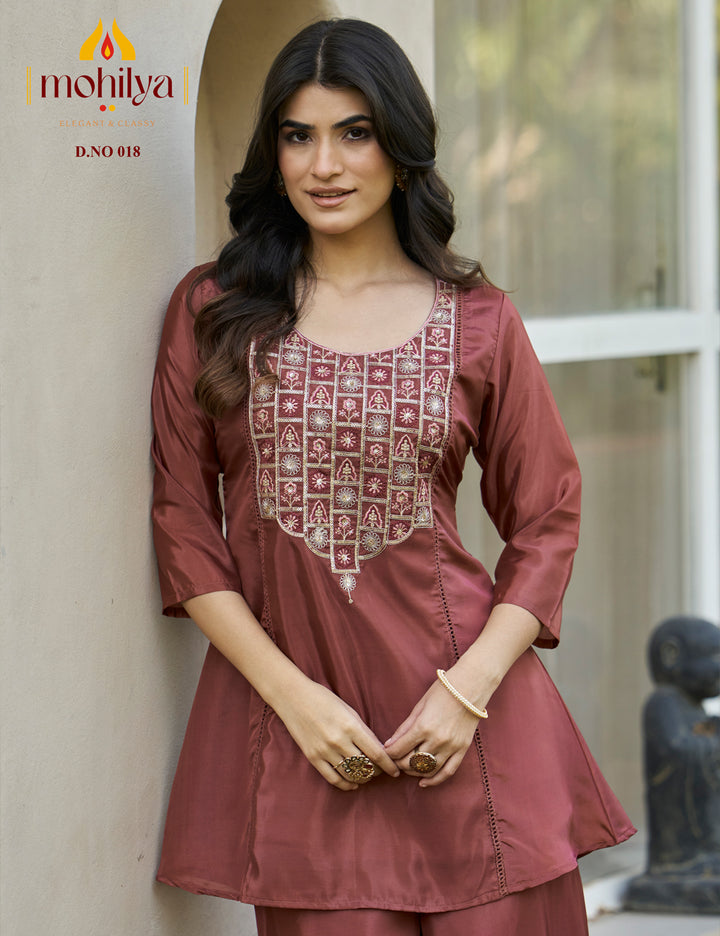 Stylish Co-Ord Set with Elegant Neck Detailing+2