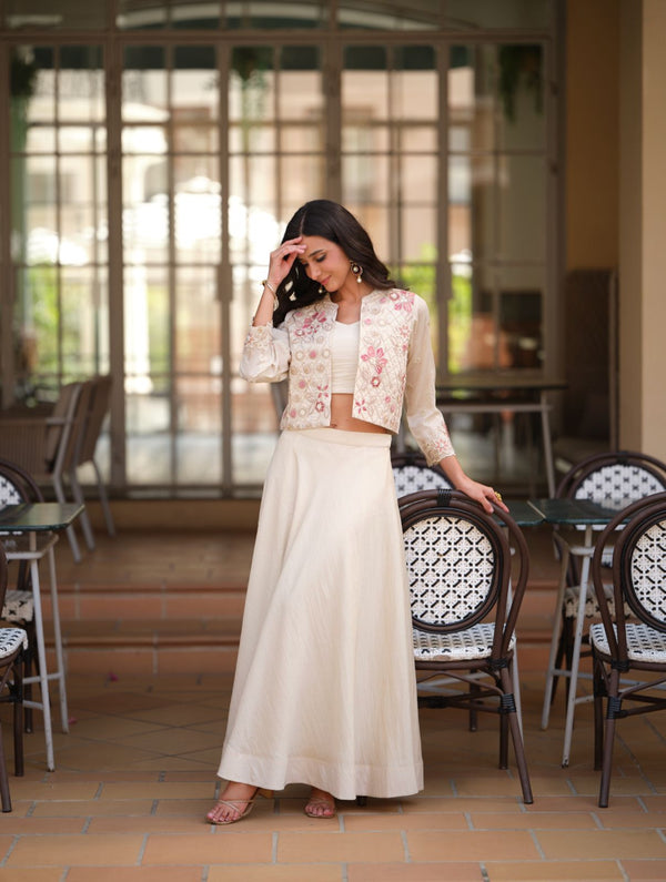 Embroidered Jacket Lehenga Set