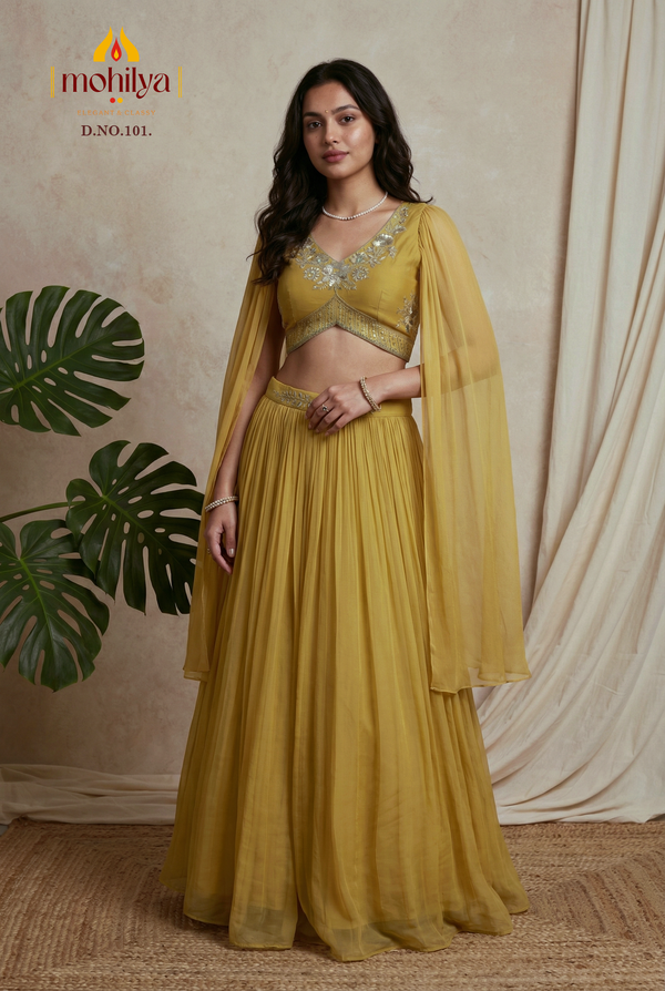 Mohilya Designer Roman Silk Choli