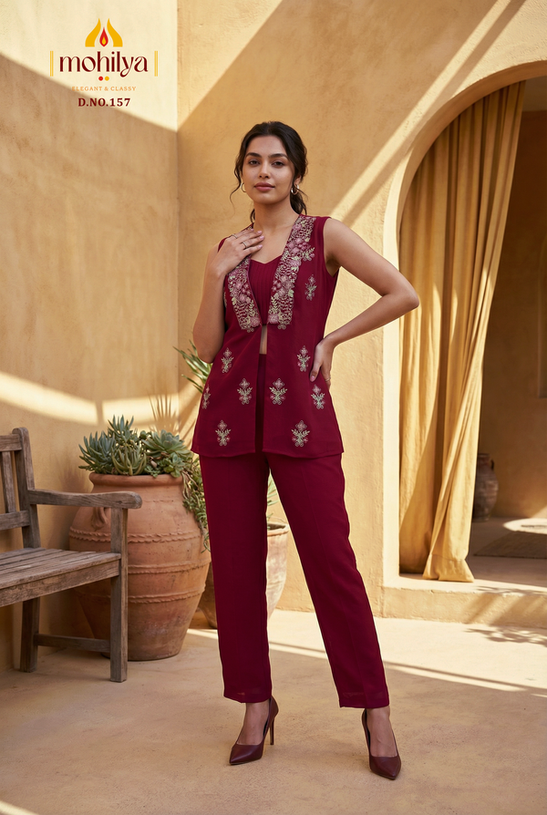 Jacket Style Co-ord Set